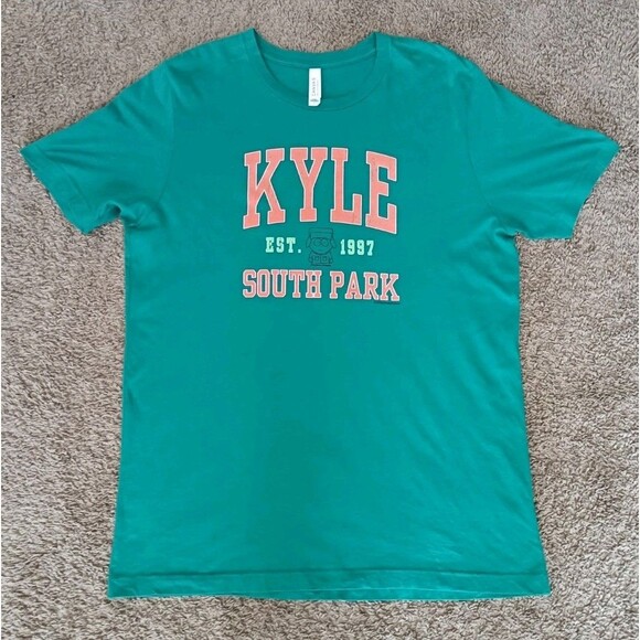 South Park T-Shirt Men’s Large Green Short Sleeve - Picture 1 of 6